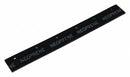 Tough Guy 9 1/2 inW U Shaped Neoprene Replacement Squeegee Blade, Black - 3ZHR1