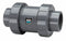 Hayward Check Valve, 3/4 in, Single, Inline True Union, CPVC, FNPT x Socket - TC20075ST