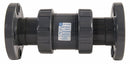 Hayward Check Valve, 4 in, Single, Inline True Union, PVC, Flange x Flange - TC1400F