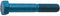 Metric Blue M6-1.00, Steel Hex Head Cap Screw, Class 10.9, 60 mmL, Blue Phosphate Finish, 50 PK - UST184212