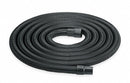 Dayton Crush-Resistant Vacuum Hose, 1 1/2 in Hose Dia., 25 ft Hose Length, Plastic, Black - 5AU41