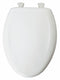 Bemis Elongated, Standard Toilet Seat Type, Closed Front Type, Includes Cover Yes, White - 7BGR1200SLT 000
