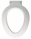 Bemis Elongated, Lift Toilet Seat Type, Closed Front Type, Includes Cover No, White - GR4LE-000