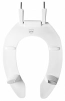 Bemis Elongated, Lift Toilet Seat Type, Open Front Type, Includes Cover No, White - 3L2155T-000