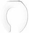 Bemis Elongated, Standard Toilet Seat Type, Open Front Type, Includes Cover No, White - 2155CT-000