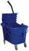 Tough Guy Blue Plastic Mop Bucket and Wringer, 8-3/4 gal. - 5CJH6