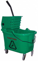 Tough Guy Green Plastic Mop Bucket and Wringer, 8-3/4 gal. - 5CJH8