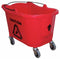 Tough Guy 8-3/4 gal. Red Plastic, Polypropylene Mop Bucket, 1 EA - 5CJJ2
