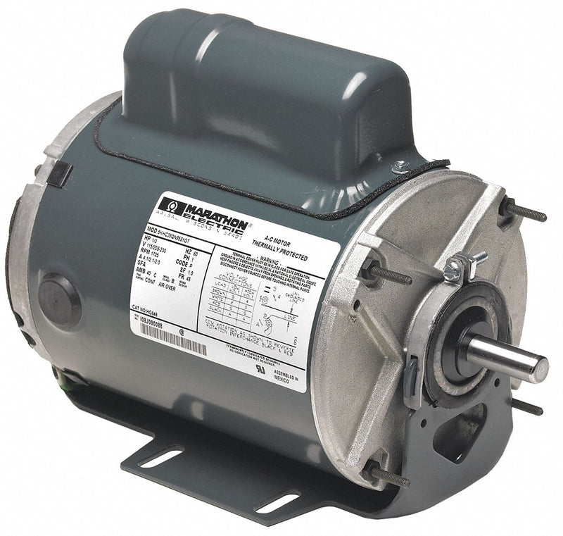 Marathon Motors 1/4 HP Agricultural Fan Motor,Split-Phase,1725 Nameplate RPM,115/208-230 Voltage,Frame 48 - 5KHC39QN9575T