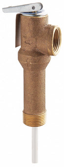 Watts Temperature and Pressure Relief Valve, 105,000 BtuH, 150 psi, 3 in Thermostat Length - 3/4 LF LLL100XL