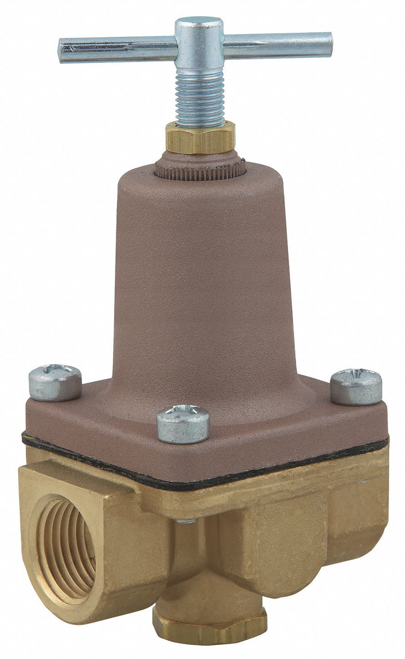 Watts Pressure Regulator, Lead Free Brass, 3 to 50 psi - 1/4 LF 26AB