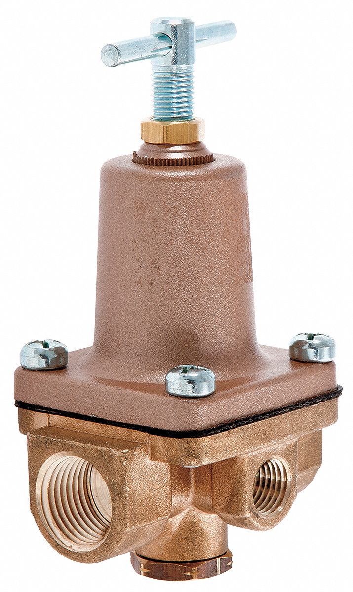 Watts Pressure Regulator, Lead Free Brass, 3 to 50 psi - 1/2 LF 263AB