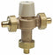 Watts 1/2 in PEX Inlet Type Mixing Valve, Brass, 20 gpm at 125 psi - 1/2 LF MMV-PEX