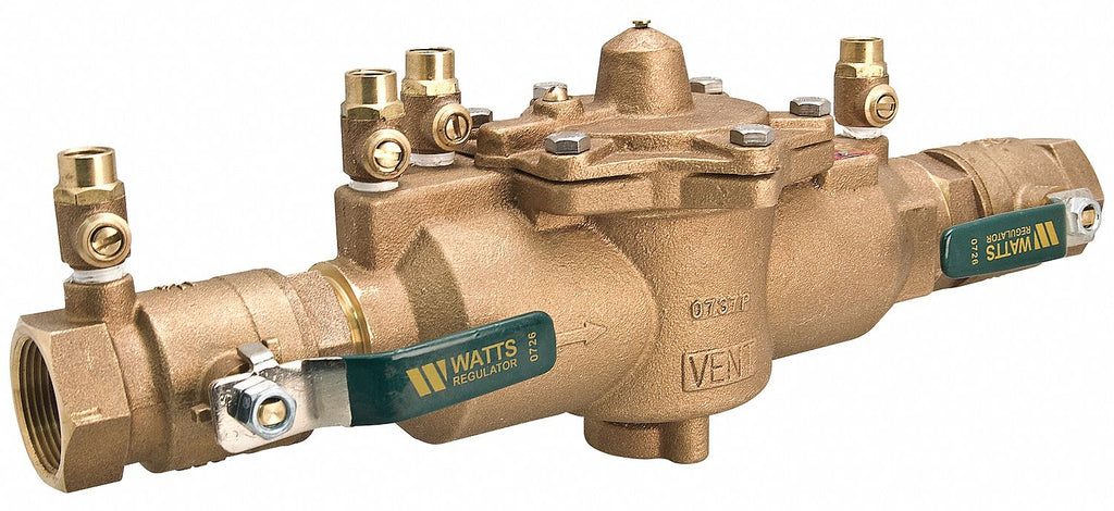 Watts Reduced Pressure Zone Backflow Preventer, Lead Free Brass, Watts ...