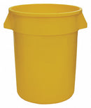 Tough Guy 20 gal Round Trash Can, Plastic, Yellow - 5DMT1