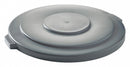 Tough Guy Trash Can Top, Round, Flat, 55 gal, Gray - 5DMX7