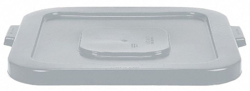 Tough Guy Trash Can Top, Square, Flat, 32 gal, Gray - 5DMX8