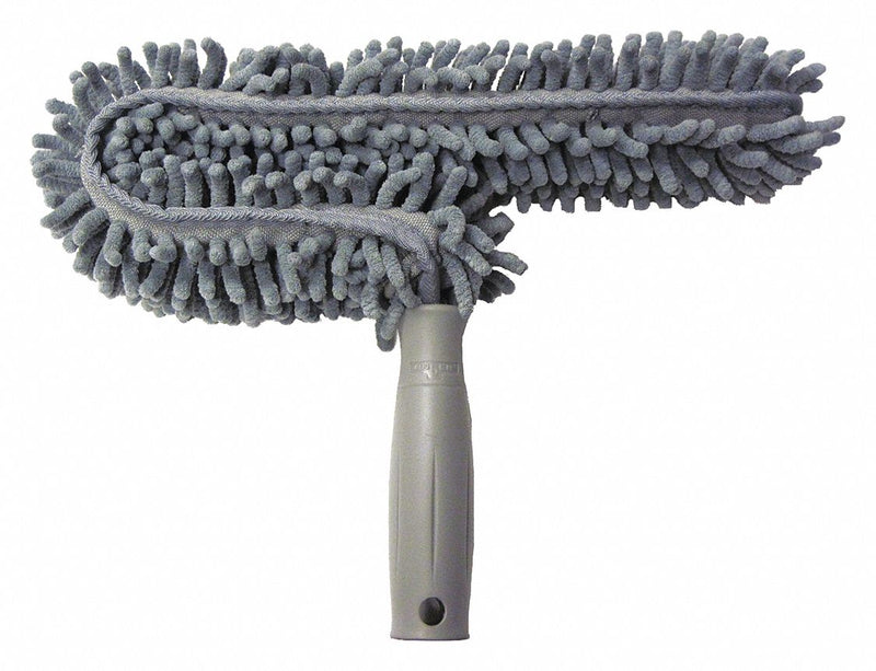 Unger Ceiling Fan Duster, Microfiber Head Material, 13" Length, Gray - CEDUG