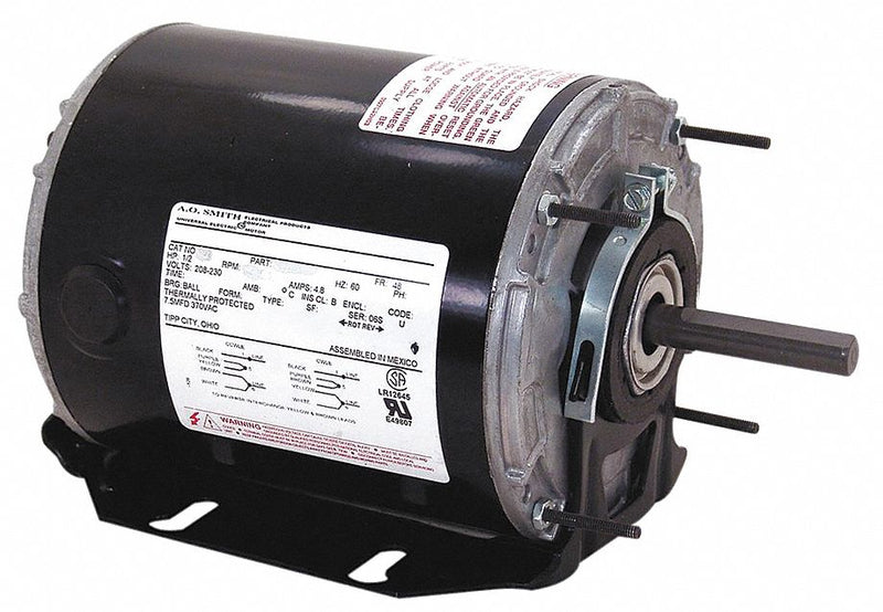 Century 1/3 HP Belt Drive Motor, 3-Phase, 1725 Nameplate RPM, 208-230/460 Voltage, Frame 48Y - H1027A