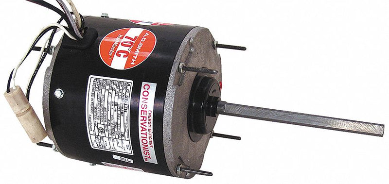 Century 1/8 to 1/15 HP Condenser Fan Motor,Permanent Split Capacitor,1075 Nameplate RPM,208-230 Voltage,Fram - ORM5454BF