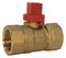 Nibco Gas Ball Valve, Brass, Inline, 2-Piece, Pipe Size 3/4 in, Connection Type FNPT x FNPT - GB2A