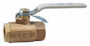 Apollo Ball Valve, Lead-Free Bronze, Inline, 2-Piece, Pipe Size 1 in, Connection Type FNPT x FNPT - 70LF-105-01