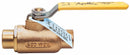 Apollo Ball Valve, Lead-Free Bronze, Inline, 2-Piece, Pipe Size 3/8 in, Tube Size 3/8 in - 70LF-202-01