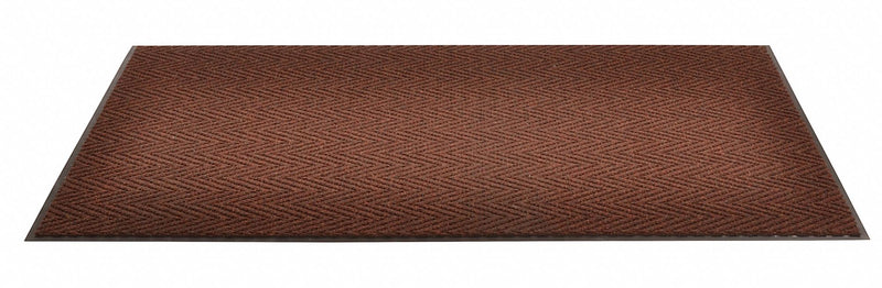 Notrax Indoor Entrance Runner, 10 ft L, 4 ft W, 3/8 in Thick, Rectangle, Brown - 118S0410AB