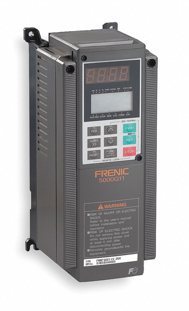Fuji Electric Variable Frequency Drive,2 hp Max. HP,3 Input Phase AC,240V AC Input Voltage - FRN002G11W-2UX