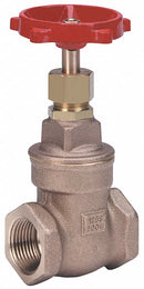 Milwaukee Valve Gate Valve, Valve Class Class 125, Bronze, FNPT Connection Type, Pipe Size - Valves 1 1/4 in - 105 1-1/4"