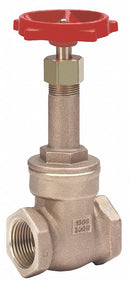 Milwaukee Valve Gate Valve, Valve Class Class 125, Bronze, FNPT Connection Type, Pipe Size - Valves 2 1/2 in - 148 2-1/2"