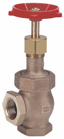 Milwaukee Valve Class 300 Globe Valve, FNPT x FNPT, Bronze, 1 in Pipe Size - Valves - 582 1"
