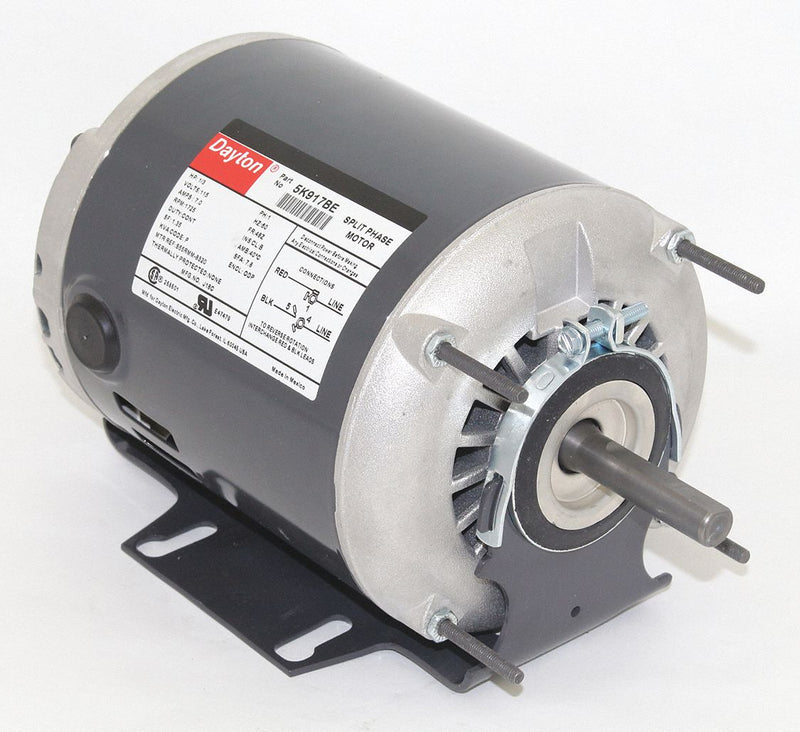 Dayton 1/3 HP, General Purpose Motor, Split-Phase, 1725 Nameplate RPM, 115 Voltage, 48Z Frame - 5K917