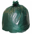 AbilityOne Compostable Trash Bag, 32 gal., Compostable Material, Green, PK 50 - 8105-01-568-1544