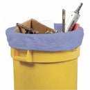 AbilityOne Trash Bag, 33 gal., LLDPE, Flat Pack, Blue, PK 100 - 8105-01-517-1357