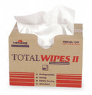 AbilityOne Dry Wipe, Ability One 1365, 13-1/4" x 16-1/2", Number of Sheets 400, White - 7920-01-370-1365