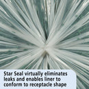 AbilityOne Trash Bag, 34 gal., LLDPE, Flat Pack, Clear, PK 125 - 8105-01-150-6256