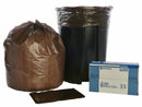 AbilityOne Trash Bag, 33 gal., LLDPE, Flat Pack, Brown, PK 125 - 8105-01-183-9769