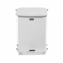 Rubbermaid 7 gal Square Step Can, Metal, White - FGST7EPLWH