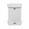 Rubbermaid 7 gal Square Step Can, Metal, White - FGST7EPLWH