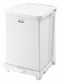 Rubbermaid 7 gal Square Step Can, Metal, White - FGST7EPLWH