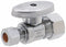 Top Brand Chrome Plated Quarter-Turn Supply Stop, Compression Inlet Type, 125 psi - 26-1014LF