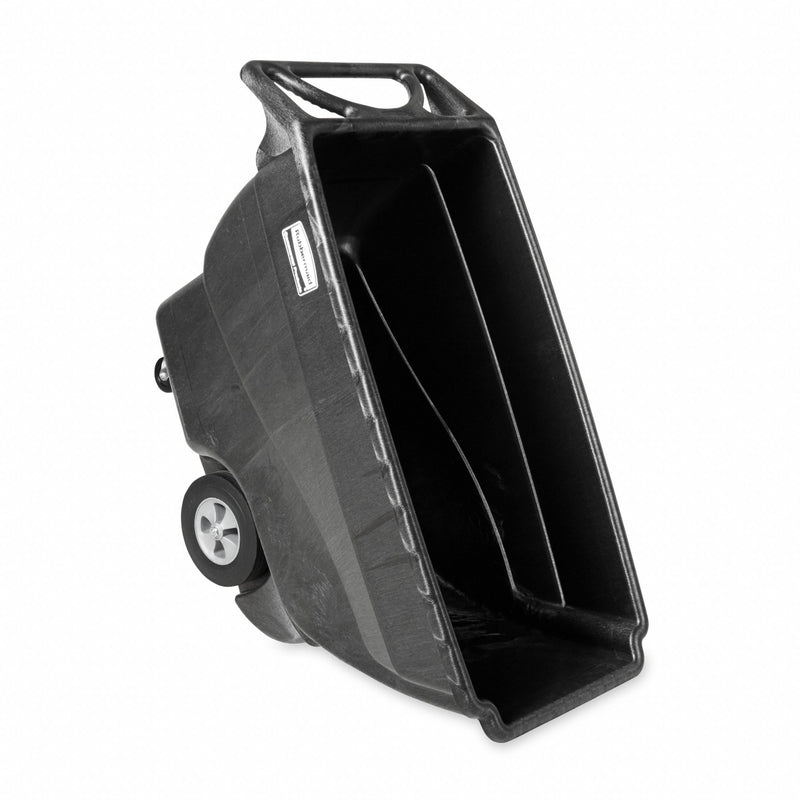 Rubbermaid Black, Low-Maintenance Plastic Tilt Truck, 20.2 cu ft, 1,000 lb Load Capacity - FG101300BLA