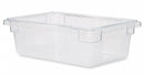 Rubbermaid 18 in" x 12 in" x 6 in" Co-Polyester Food/Tote Box, Clear - FG330900CLR
