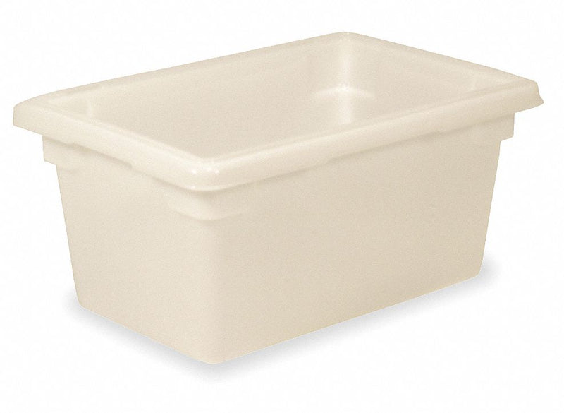 Rubbermaid 18 in" x 12 in" x 9 in" White Polyethylene Food/Tote Box, White - FG350400WHT