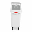 Rubbermaid 29 1/4 in" x 13 1/8 in" x 28 in Mobile Bulk Storage, White - FG360088WHT