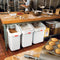 Rubbermaid 29 1/4 in" x 15 1/2 in" x 28 in Mobile Bulk Storage, White - FG360288WHT