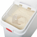 Rubbermaid 29 1/4 in" x 15 1/2 in" x 28 in Mobile Bulk Storage, White - FG360288WHT