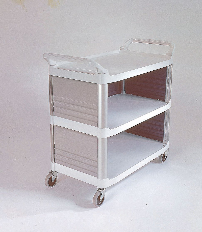 Rubbermaid Enclosed Service Cart, 300 lb. Load Capacity, HDPE, Off-White - FG409300OWHT