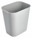 Rubbermaid 3 1/2 gal Rectangular Fire-Resistant Wastebasket, Plastic, Gray - FG254100GRAY